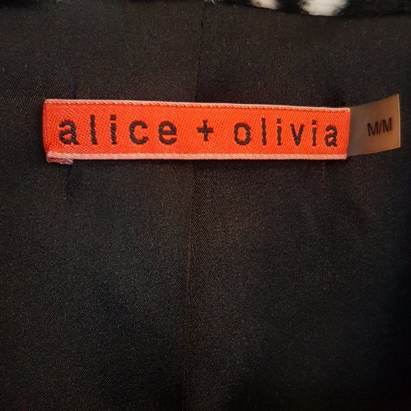 Alice + Olivia Zebra Print Sequin Jacket - Picture 3 of 5